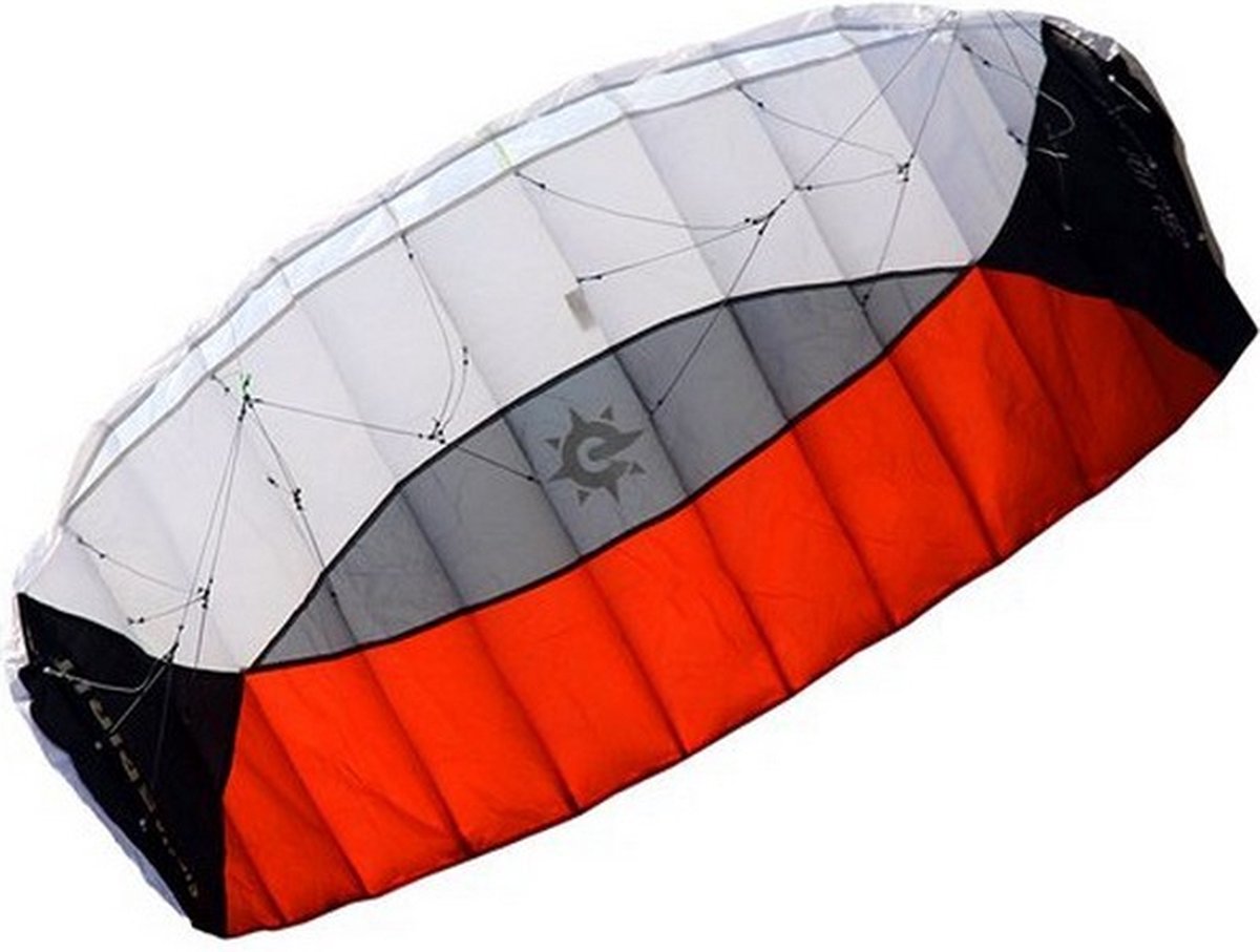 kite Sigma Spirit 240 x 90 cm nylon rood/wit 3-delig