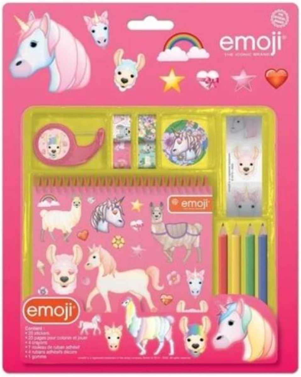 Creatieve set - Unicorn - lama- 50 delig - knutsel - kleur - tekenset