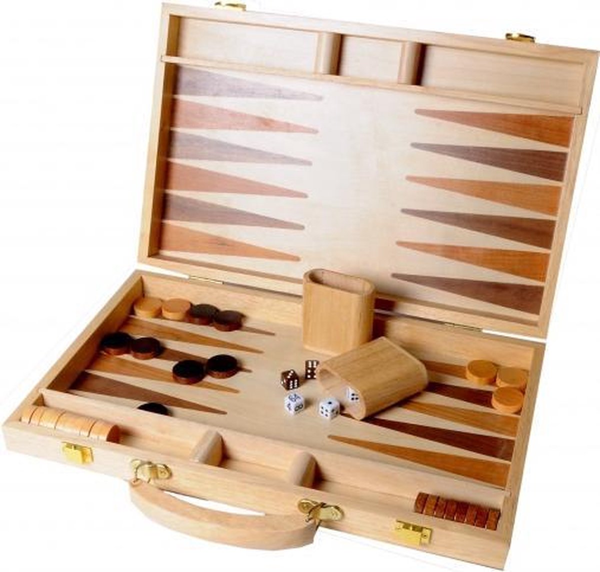 Backgammon hout 48 x 38 cm