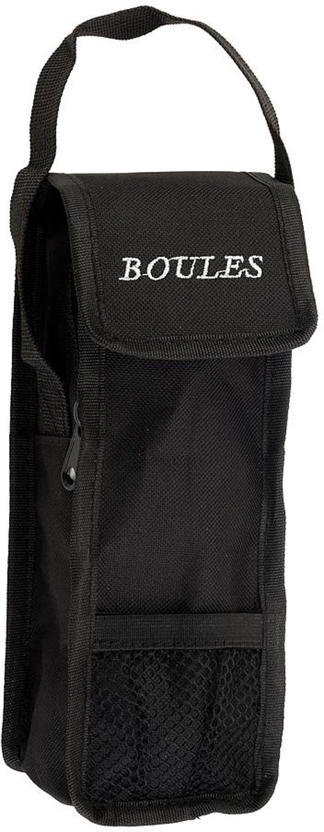 Bag for 3 petanque balls - black