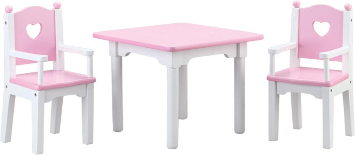 Poppen tafel incl 2 stoelen