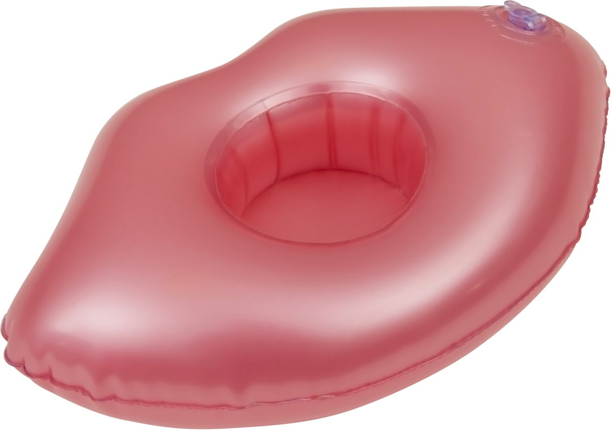 Enjoy Summer Opblaasbaare Cupholder Lippen 20 Cm Roze