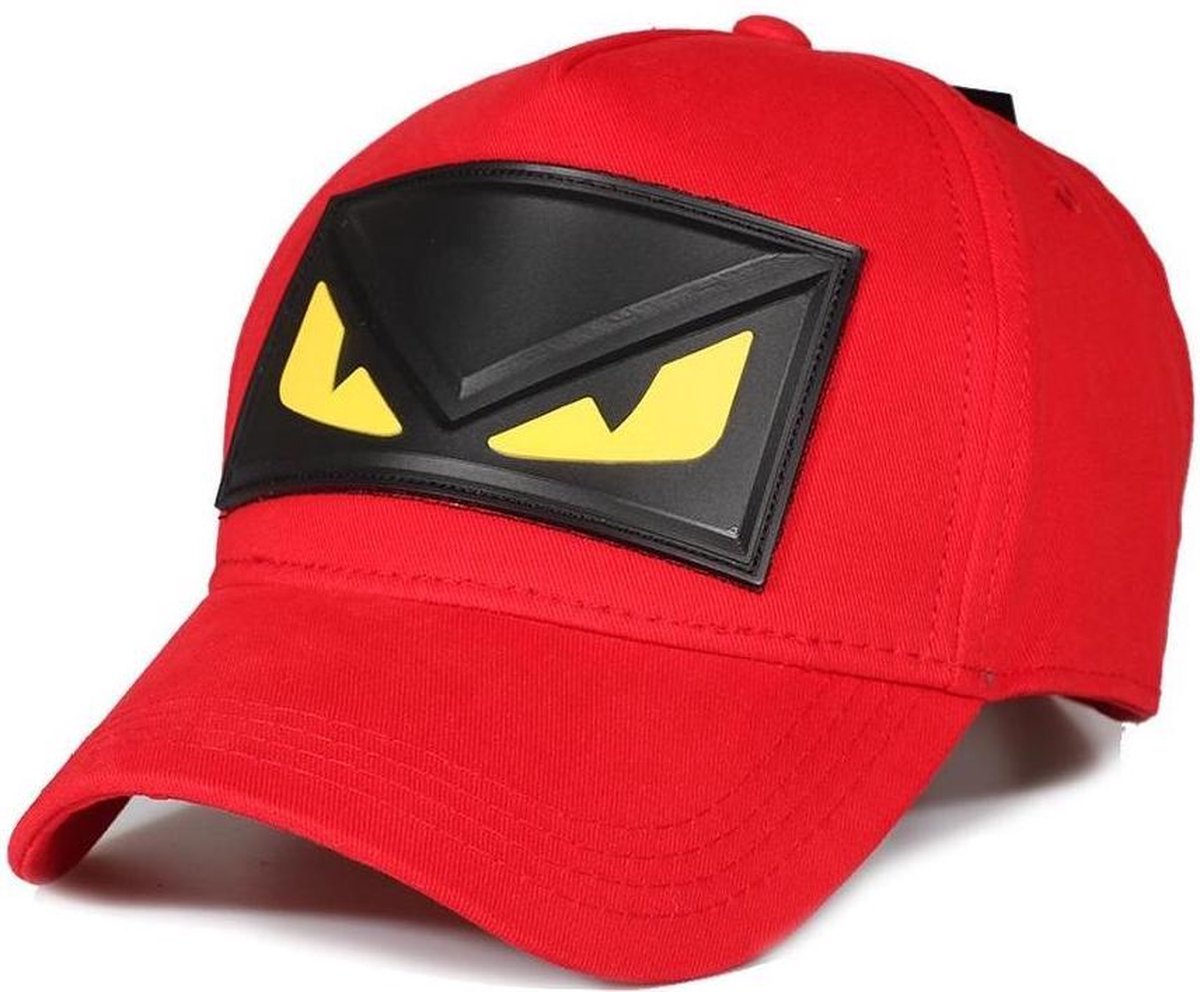 Baseball Cap Heren - Yellow Eye - Rood