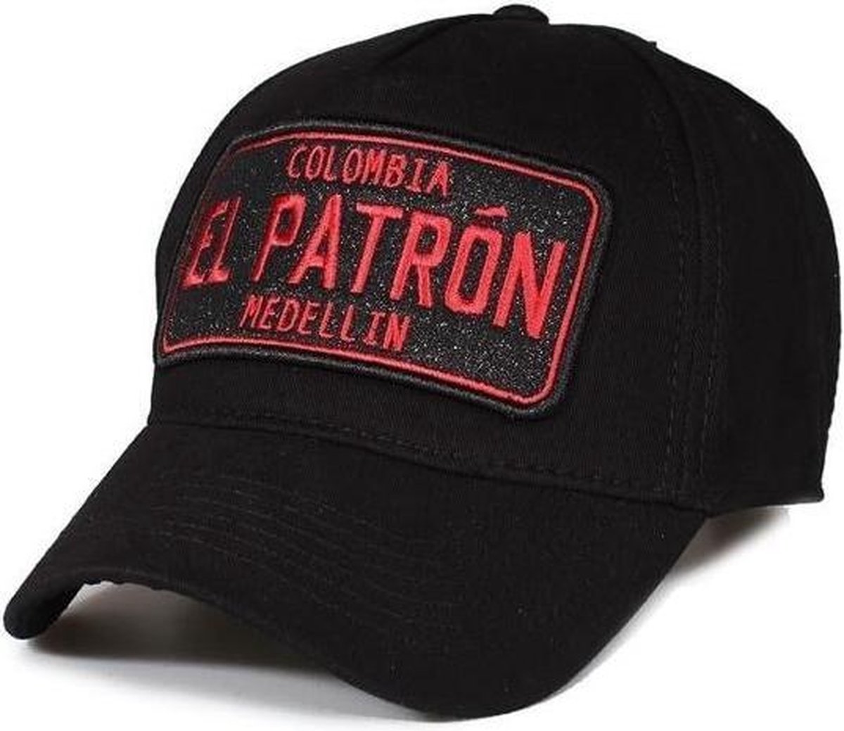 Enos Baseball Cap Heren - El Patron - Zwart / Rood