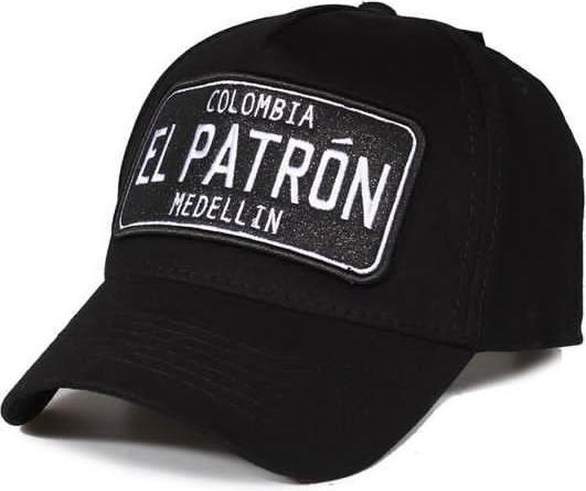 Enos Baseball Cap Heren - El Patron - Zwart / Wit