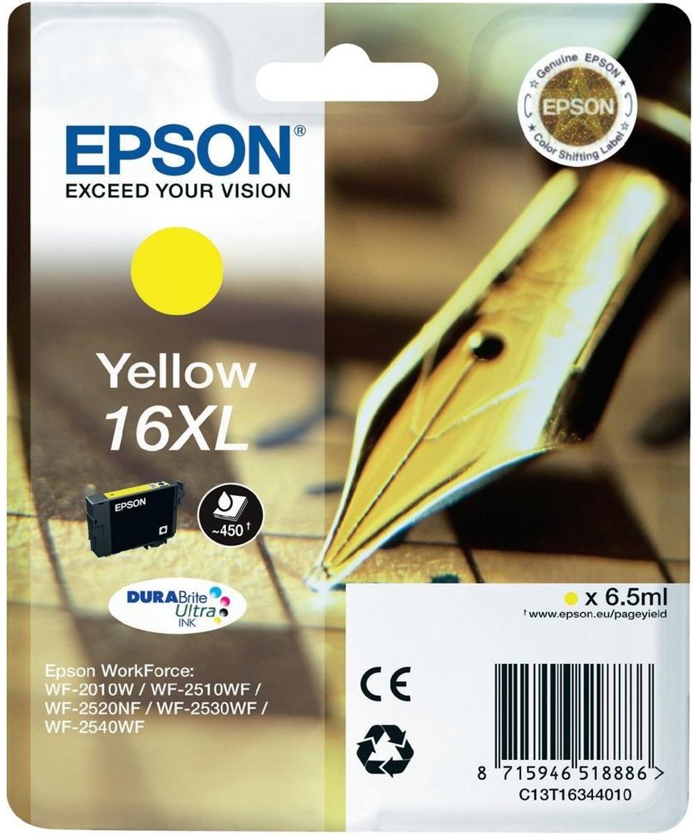 EPSON 16XL inktcartridge geel high capacity 6.5ml 450 paginas 1-pack RF-AM blister multi tag