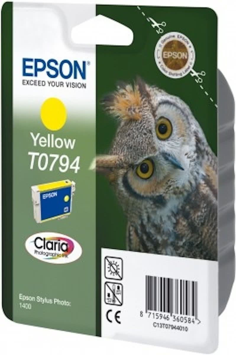 EPSON T0794 inktcartridge geel standard capacity 11ml 1-pack RF-AM blister