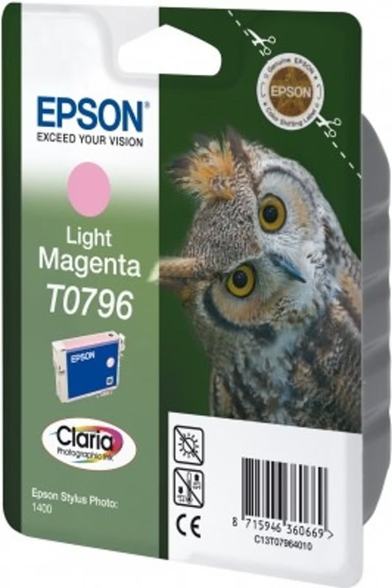 EPSON T0796 inktcartridge licht magenta standard capacity 11ml 1-pack RF-AM blister