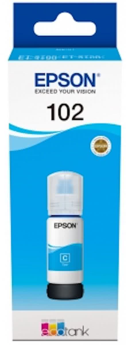   102 70ml Cyaan inktcartridge