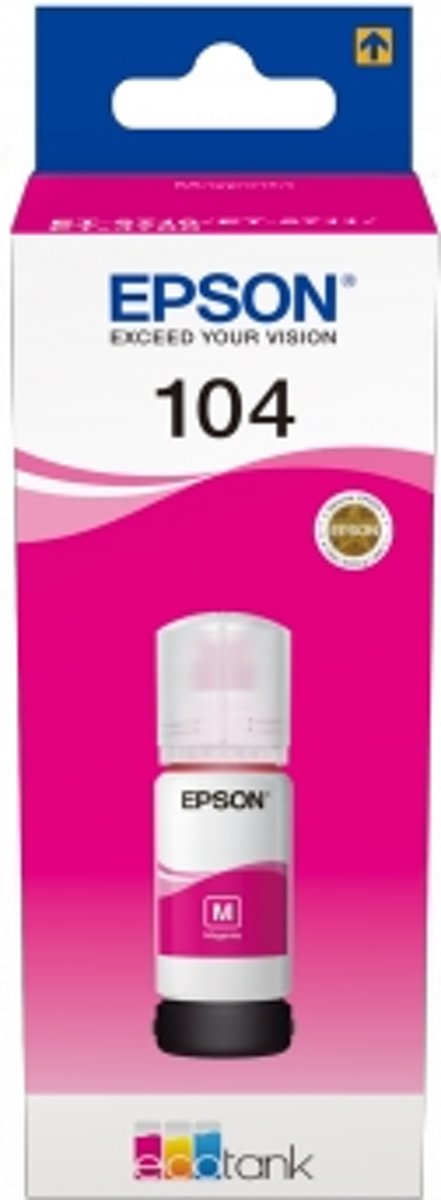   104 EcoTank Magenta ink bottle