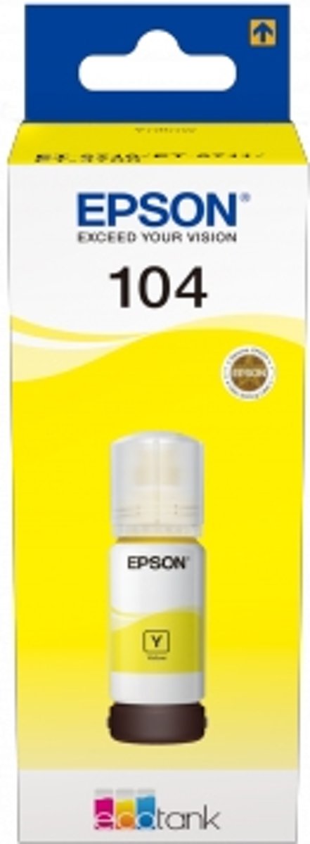   104 EcoTank Yellow ink bottle