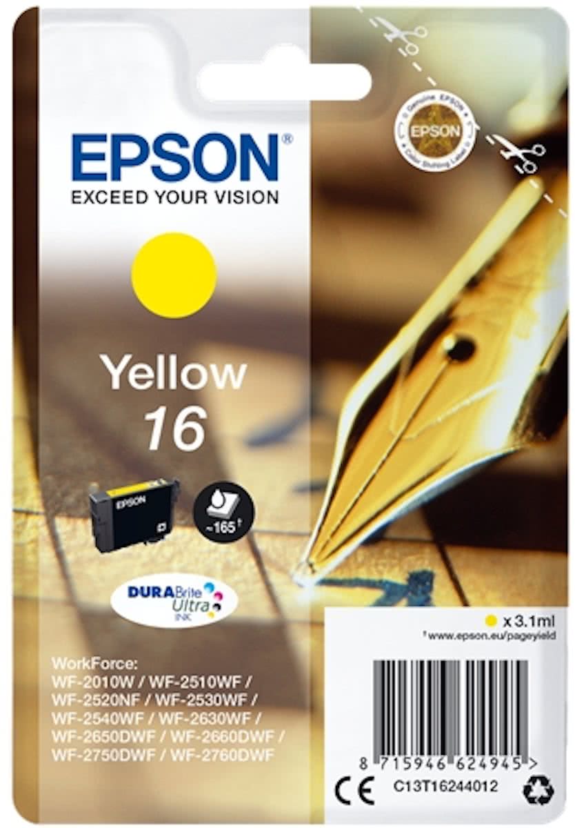 Epson 16 - Inktcartridge / Geel