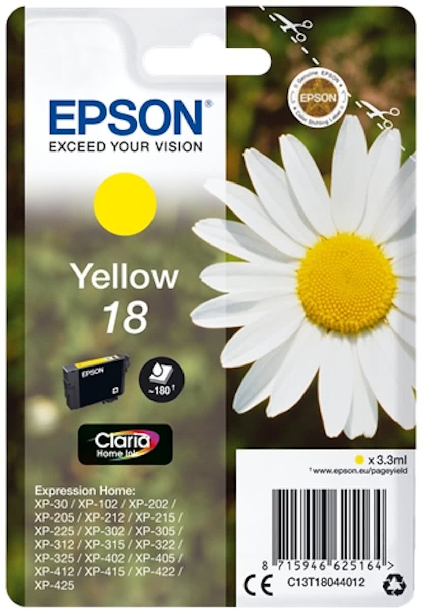 Epson 18 - Inktcartridge / Geel