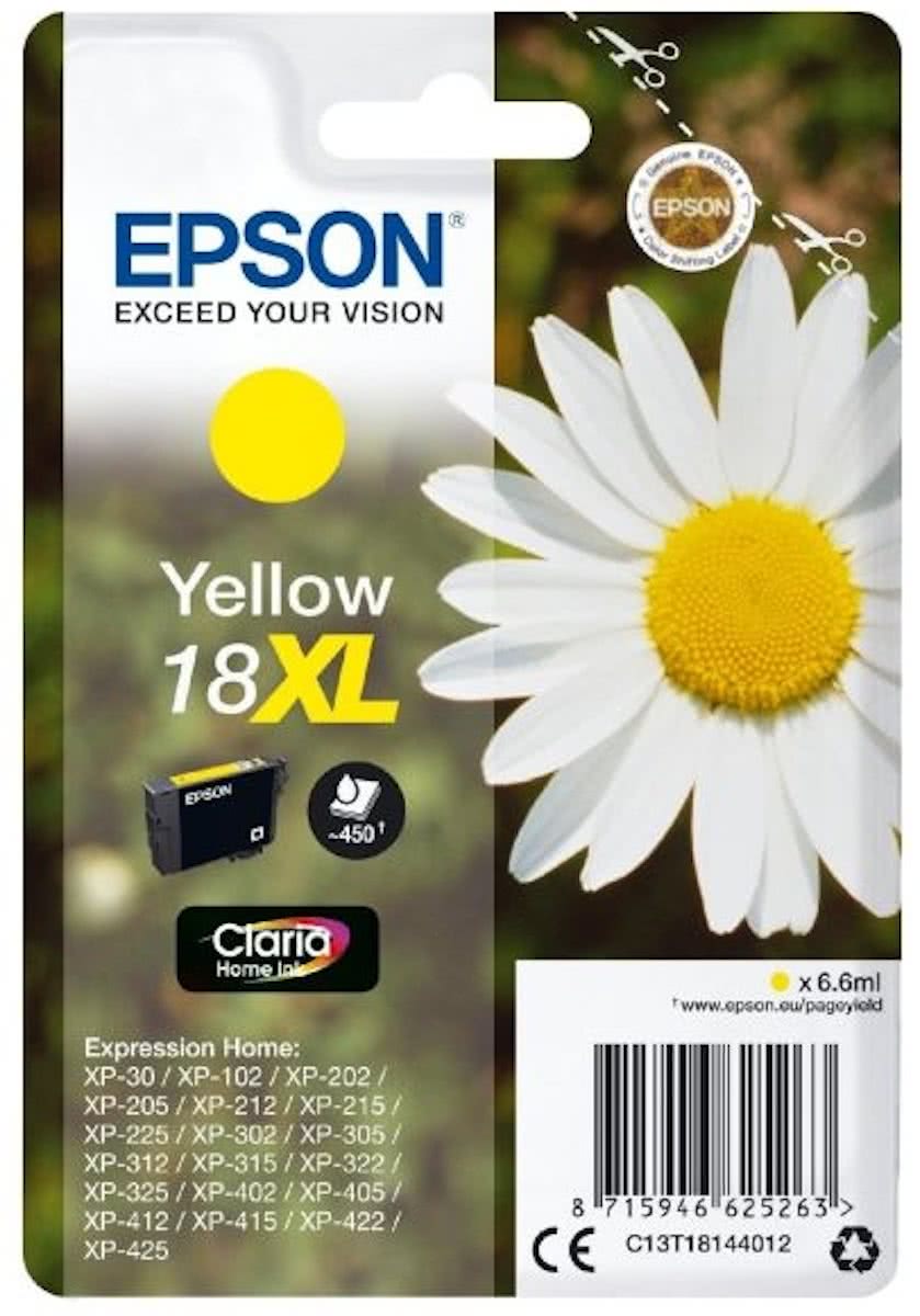 Epson 18XL - Inktcartridge / Geel