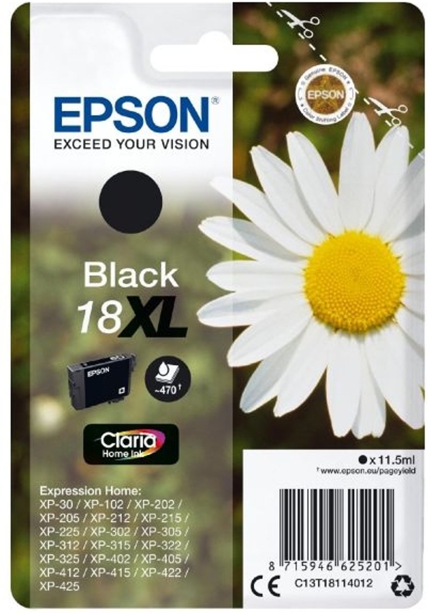 Epson 18XL - Inktcartridge / Zwart