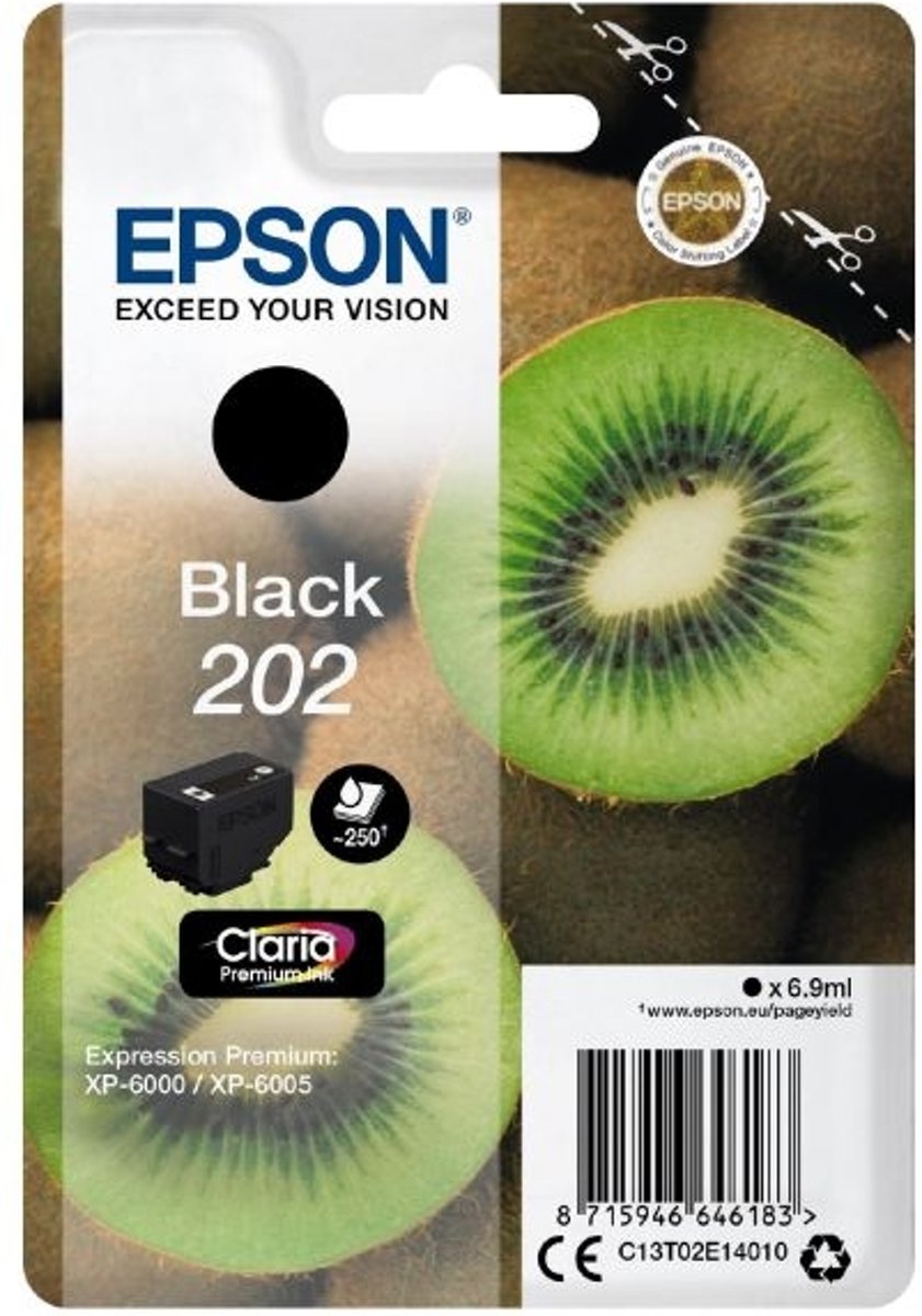   202 - Inktcartridge / Zwart