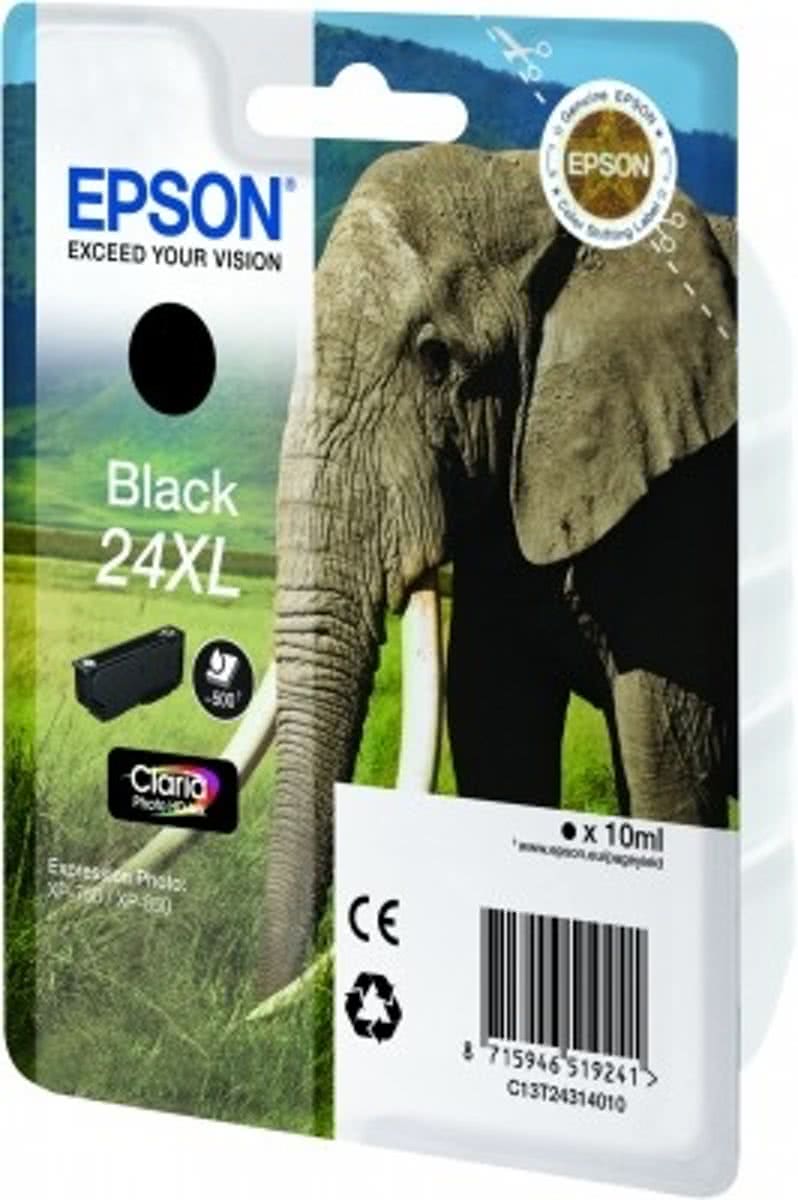 Epson 24XL (T2431)  - Inktcartridge / Zwart / Hoge Capaciteit