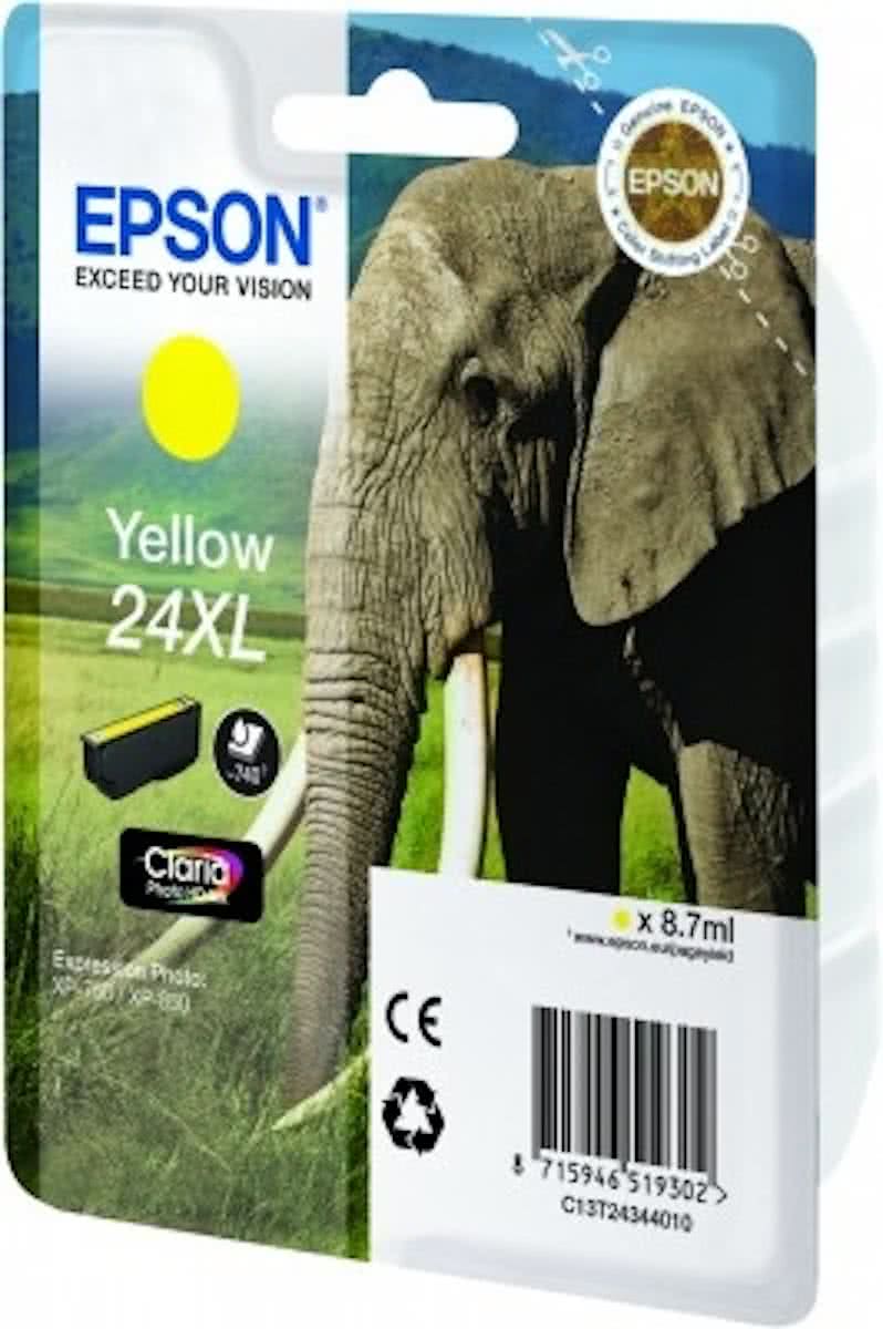 Epson 24XL (T2434)  - Inktcartridge / Geel / Hoge Capaciteit