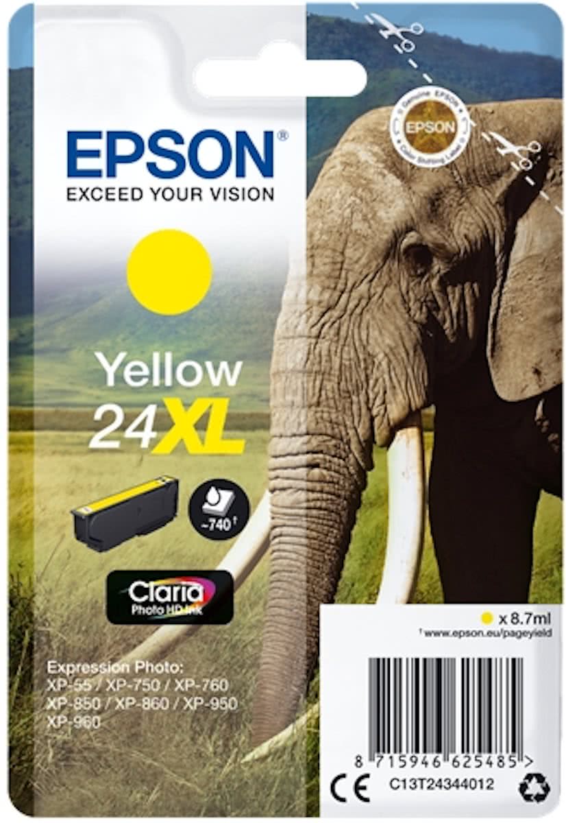 Epson 24XL- Inktcartridge / Geel