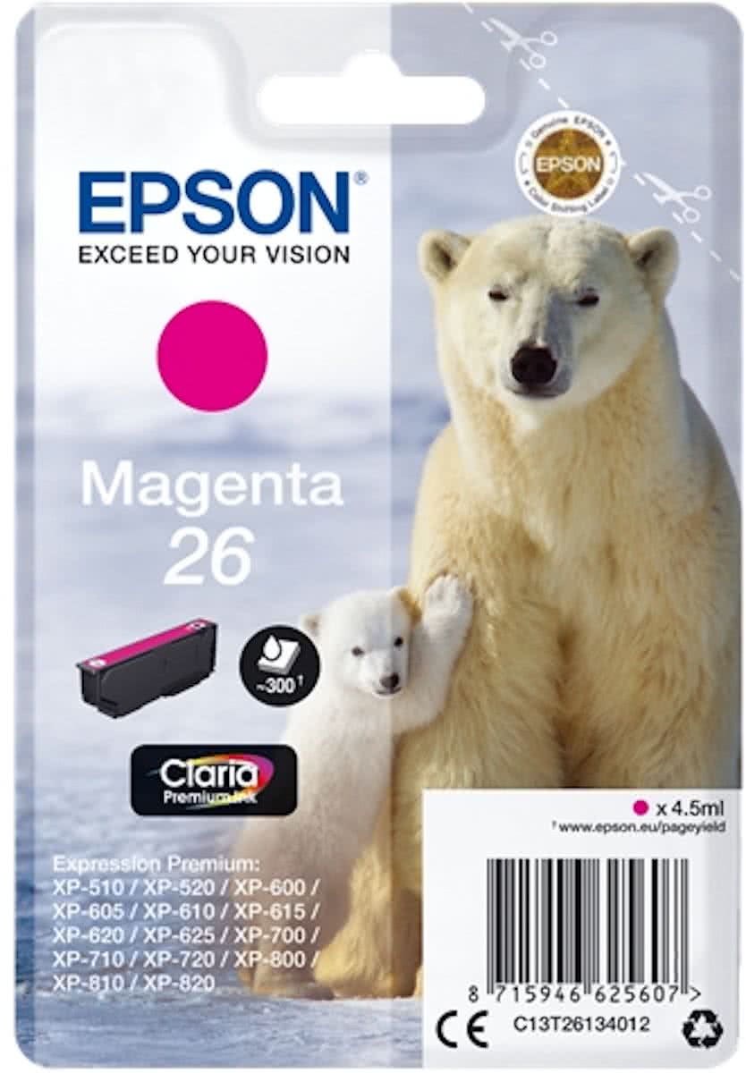   26 - Inktcartridge / Magenta