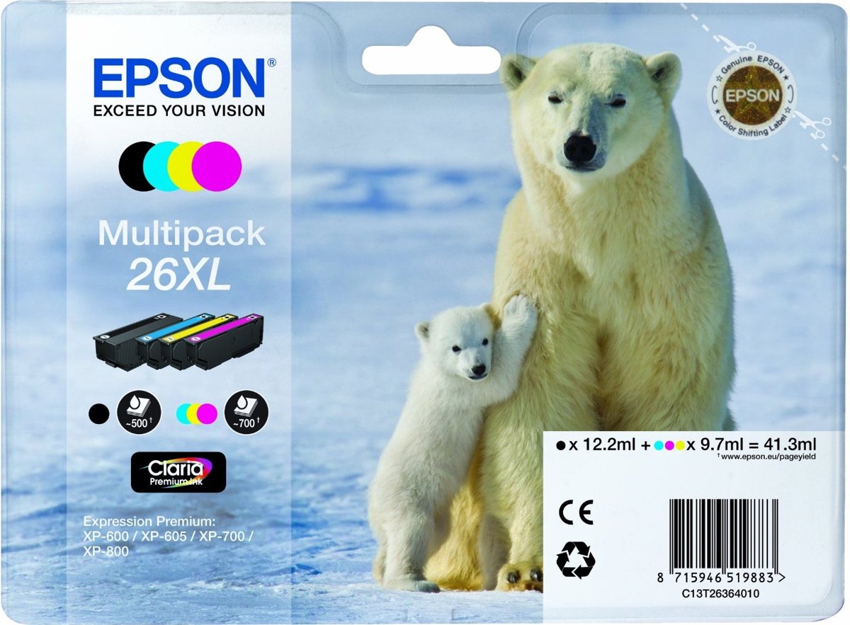 Epson 26XL - Inktcartridge / Multipack