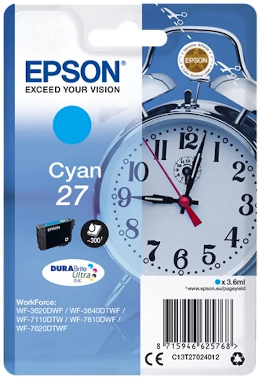 Epson 27 - Inktcartridge / Cyaan