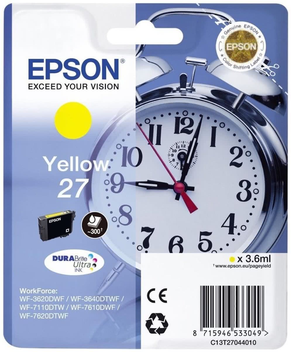 Epson 27 - Inktcartridge / Geel