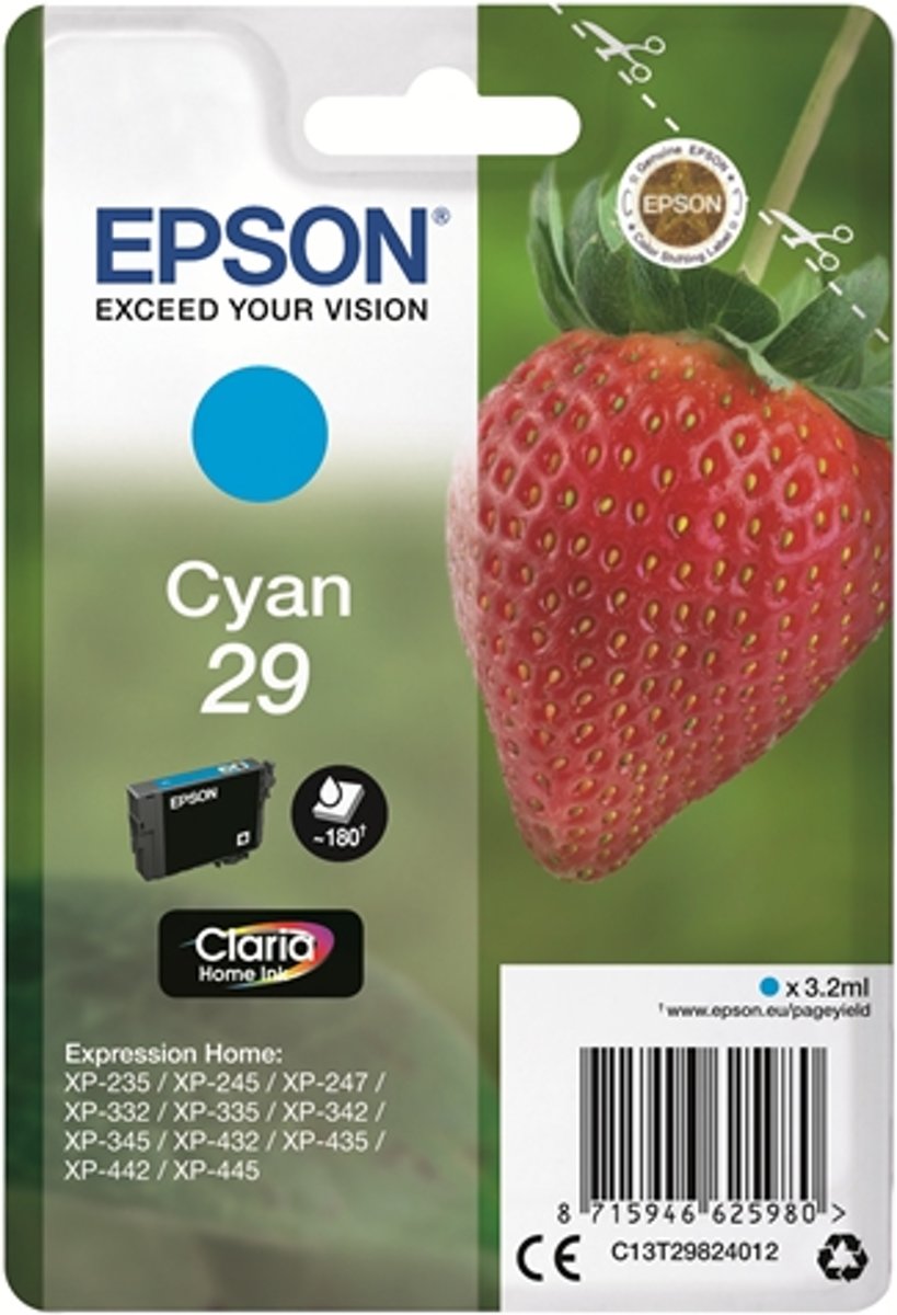 Epson 29 - Inktcartridge / Cyaan