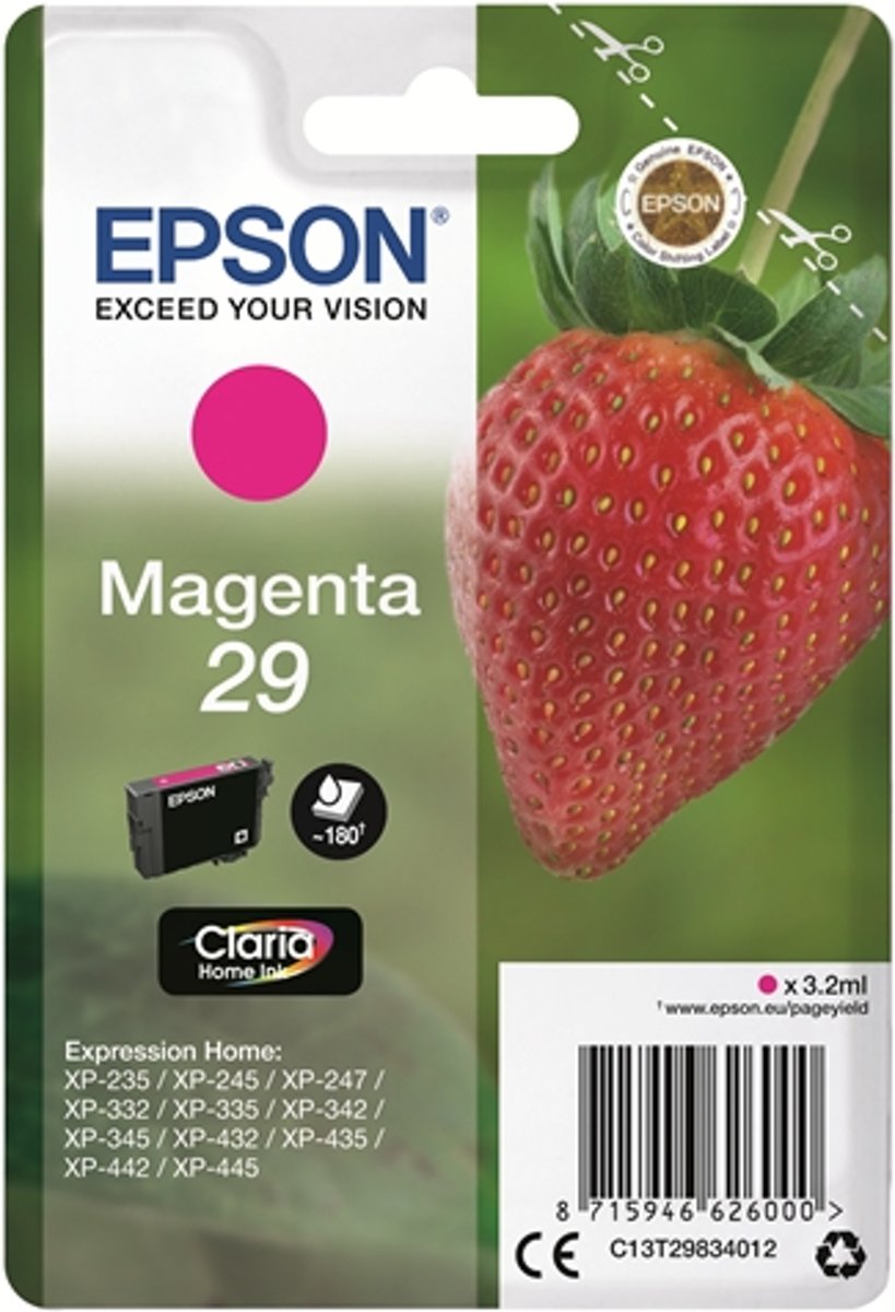   29 - Inktcartridge / Magenta