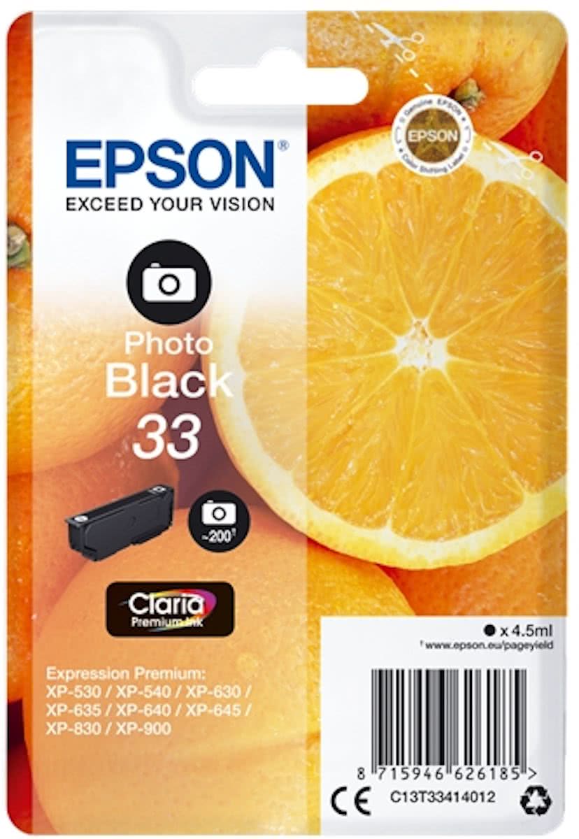   33 - Inktcartridge / Foto Zwart