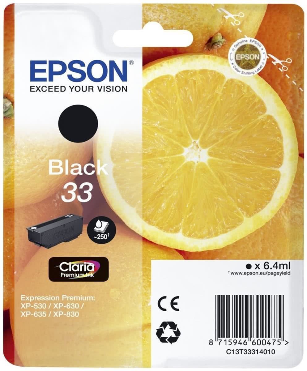 Epson C13T33314022 6.4ml 250paginas Zwart inktcartridge