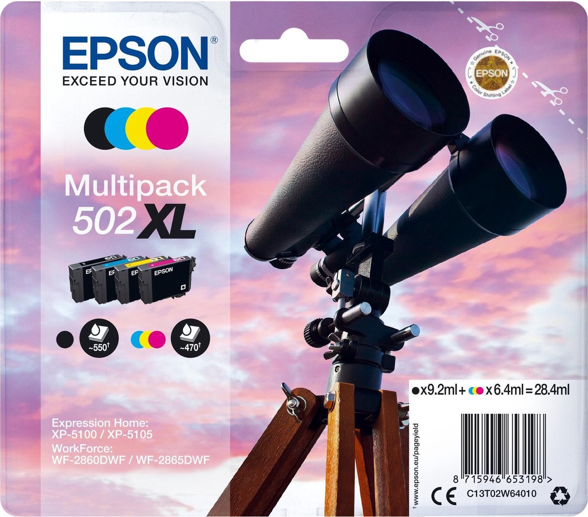 Epson Multipack 4-colours 502XL Ink