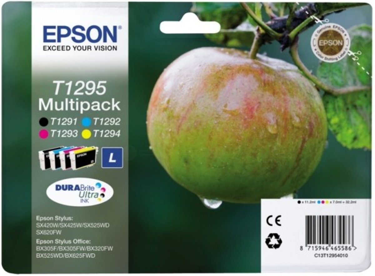 Epson Multipack 4-kleur T1295 DURABrite Ultra Ink