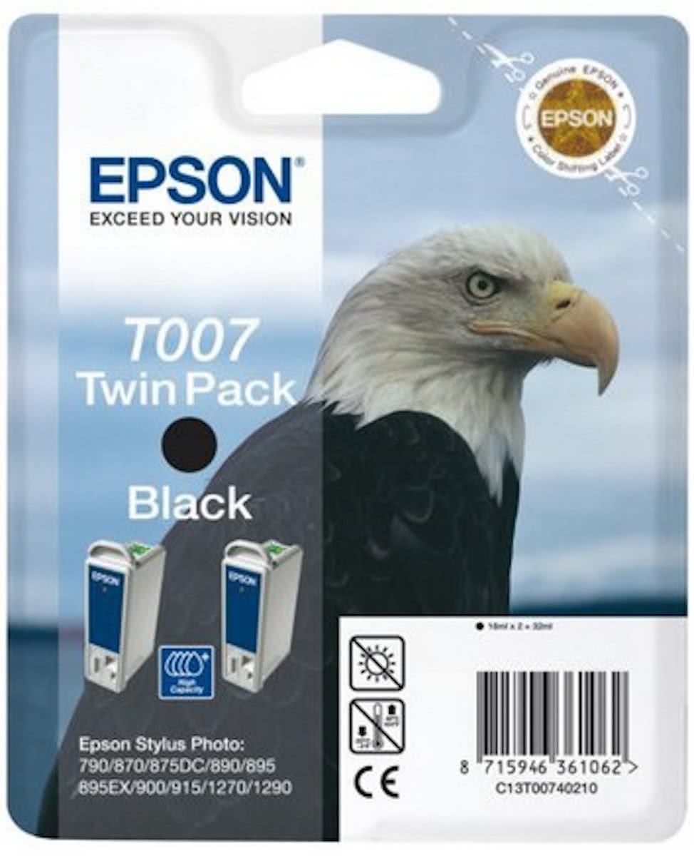 Epson T007402 - Inktcartridge / Zwart / 2 stuks