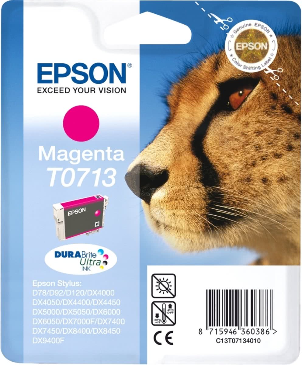 Epson T0713 - Inktcartridge / Magenta