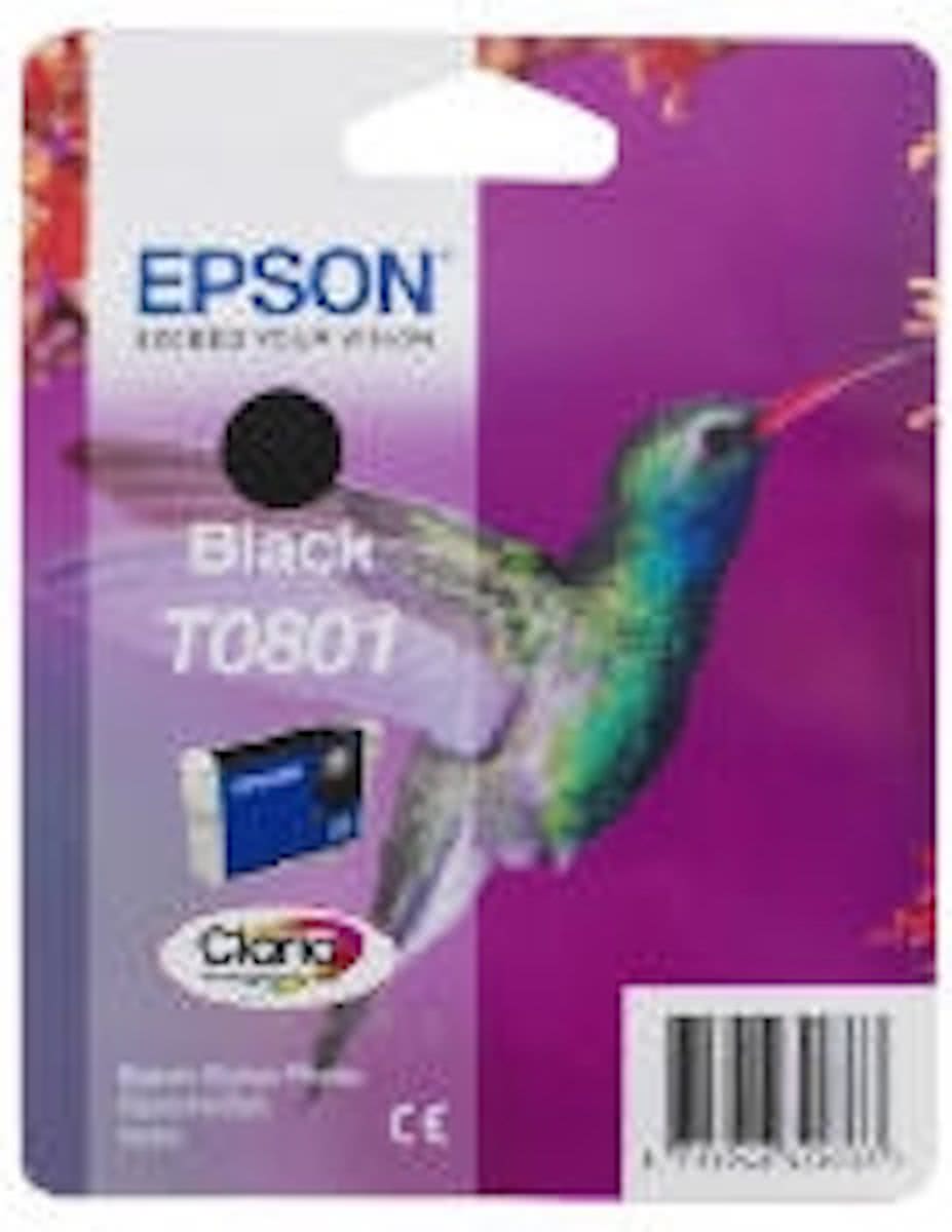 Epson T0801 - Inktcartrdige /  Zwart