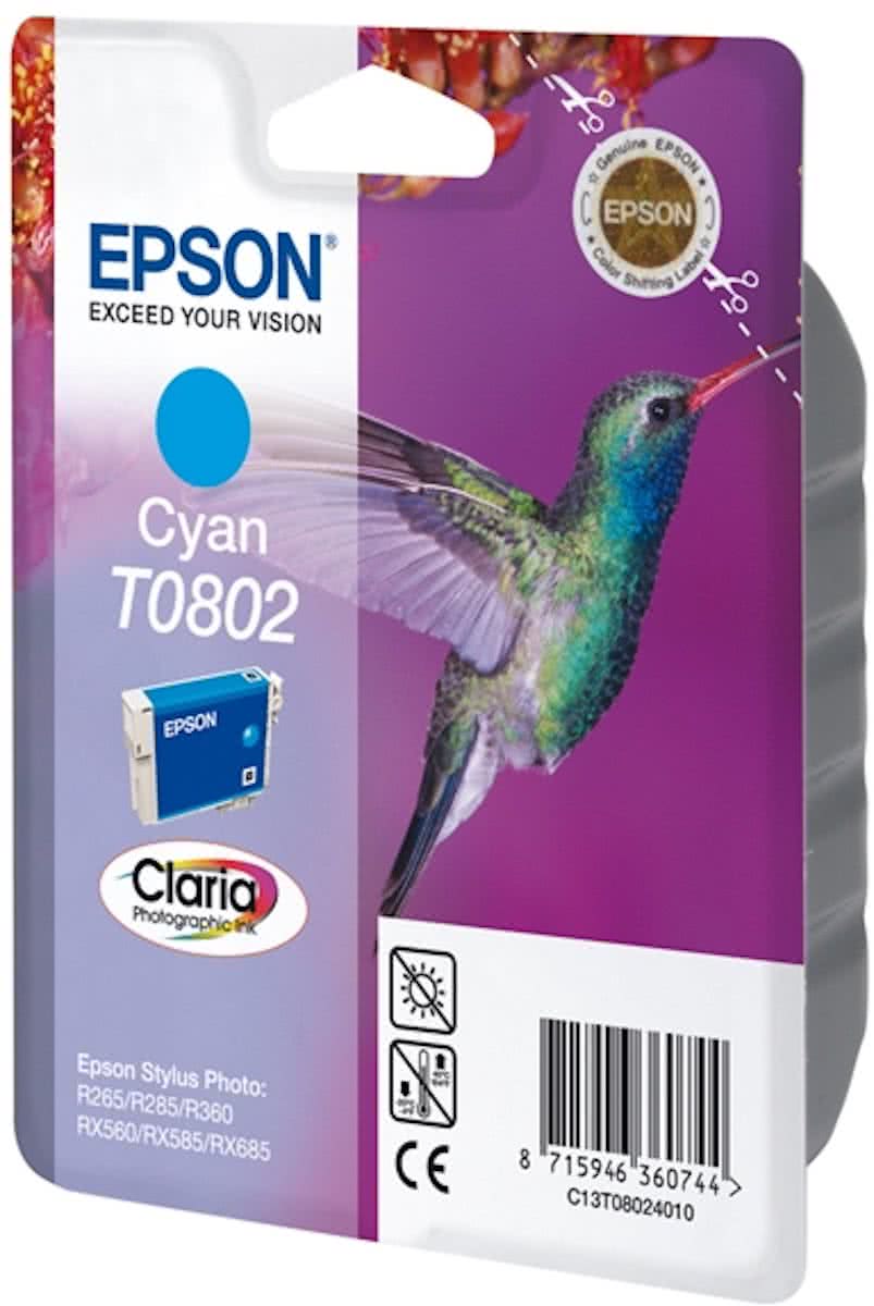 Epson T0802 - Inktcartridge / Cyaan