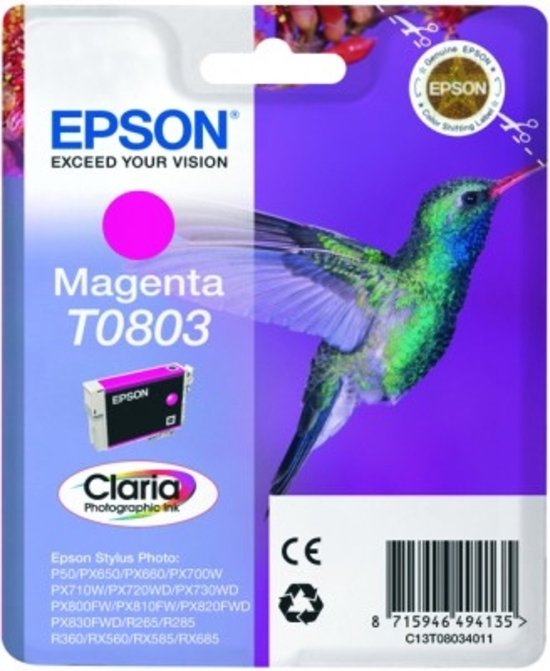 Epson T0803 - Inktcartridge / Magenta