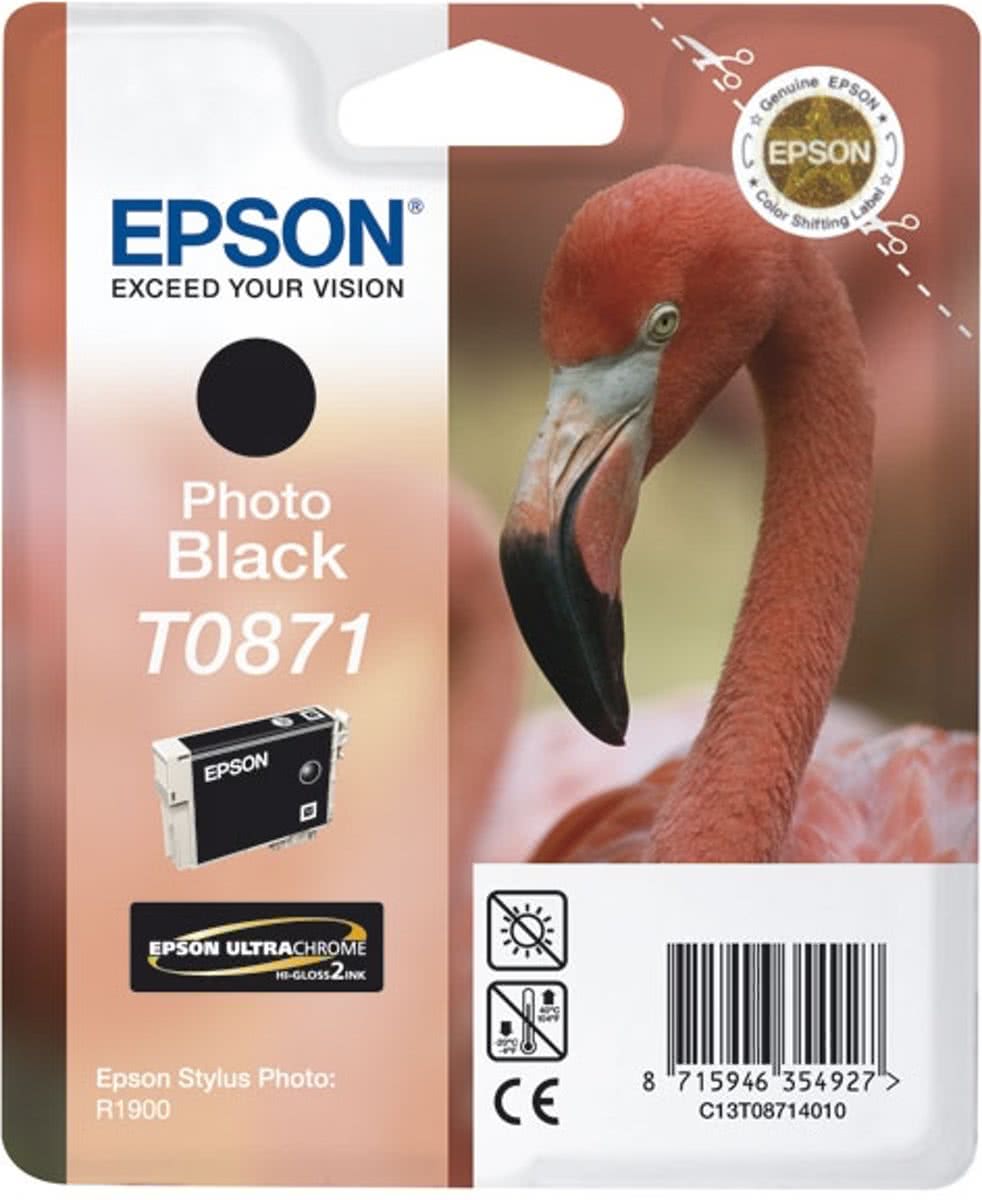 Epson T0871 - Inktcartridge / Zwart