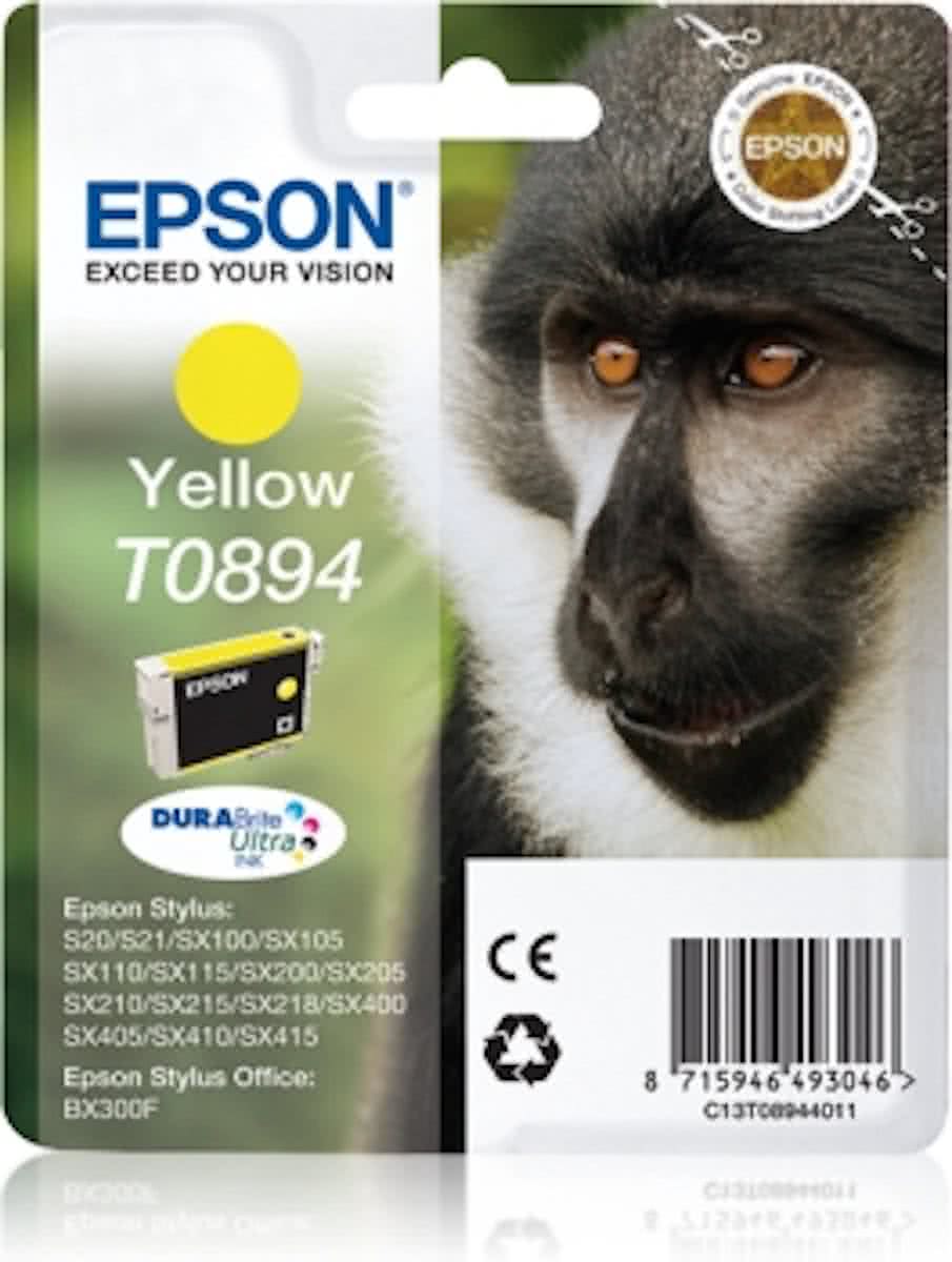 Epson T08944011 inktcartridge - Geel