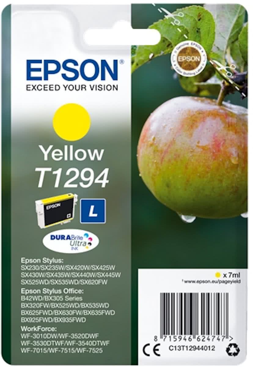 Epson T1294 7ml Geel inktcartridge