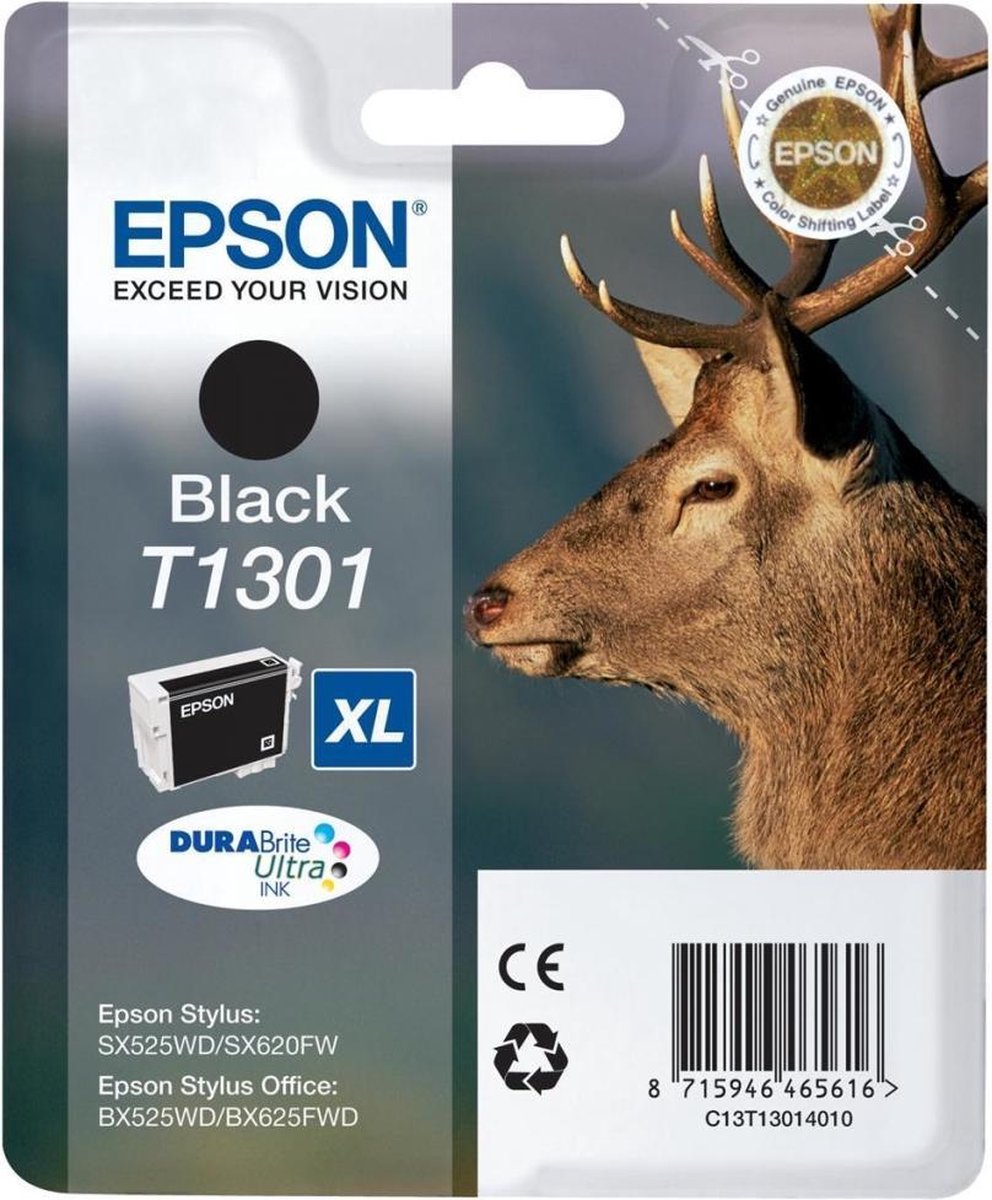 Epson T130140 Origineel Zwart 25,4m