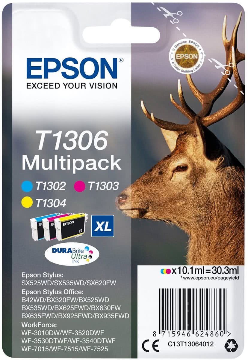   T1306 - Inktcartridge /  Multipack / Kleur