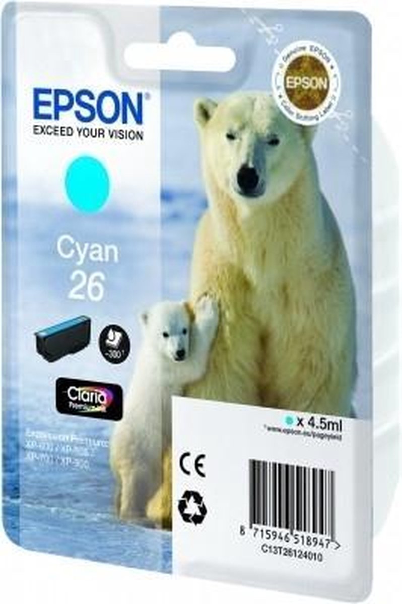 Epson T261240 Origineel Blauw 4,7ml