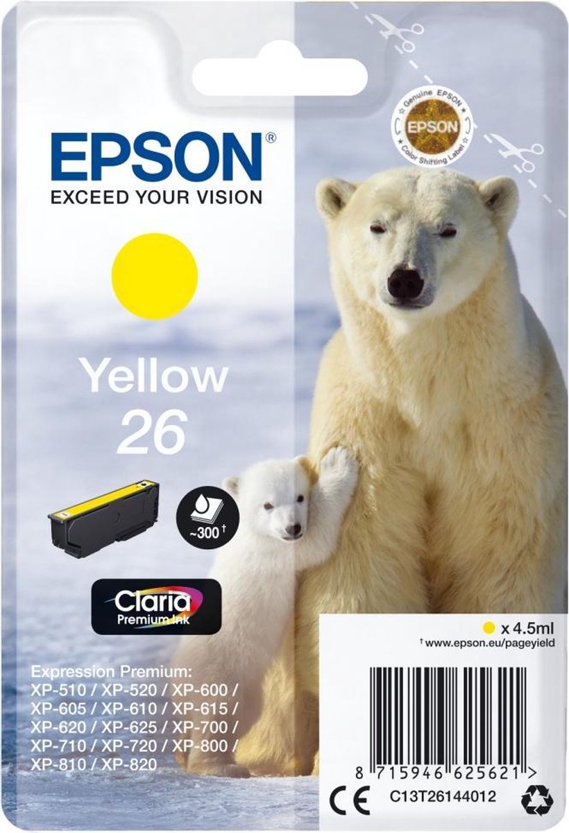 Epson T261440 Origineel Geel 4,7ml