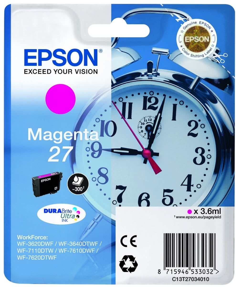 Epson T2703- Inktcartridge / Magenta