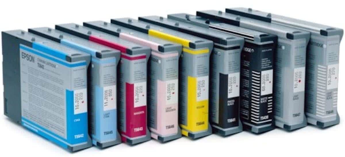 Epson T543700 - Inktcartridge / Grijs