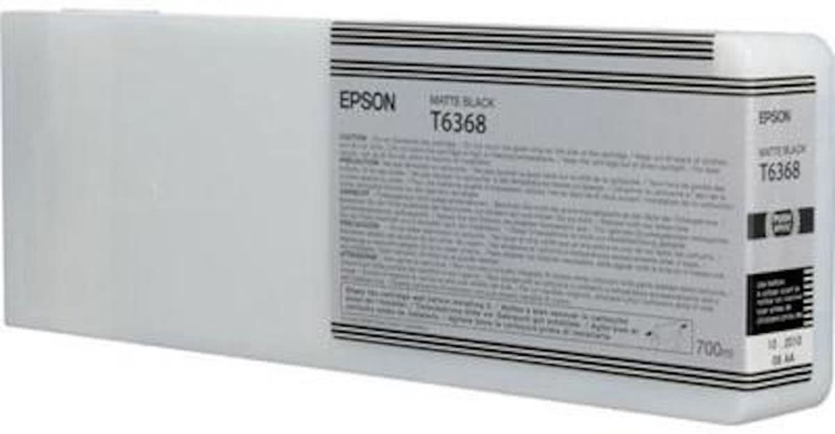 Epson T6368 - Inktcartridge / Mat Zwart