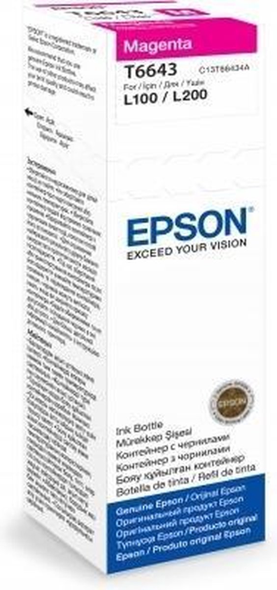 Epson T664340 Origineel Ecotank Rood