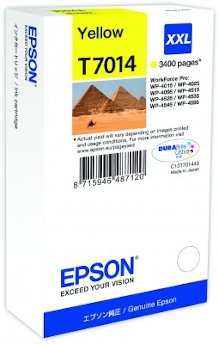 Epson T7014XXL - Inktcartridge / Geel / Extra Hoge Capaciteit